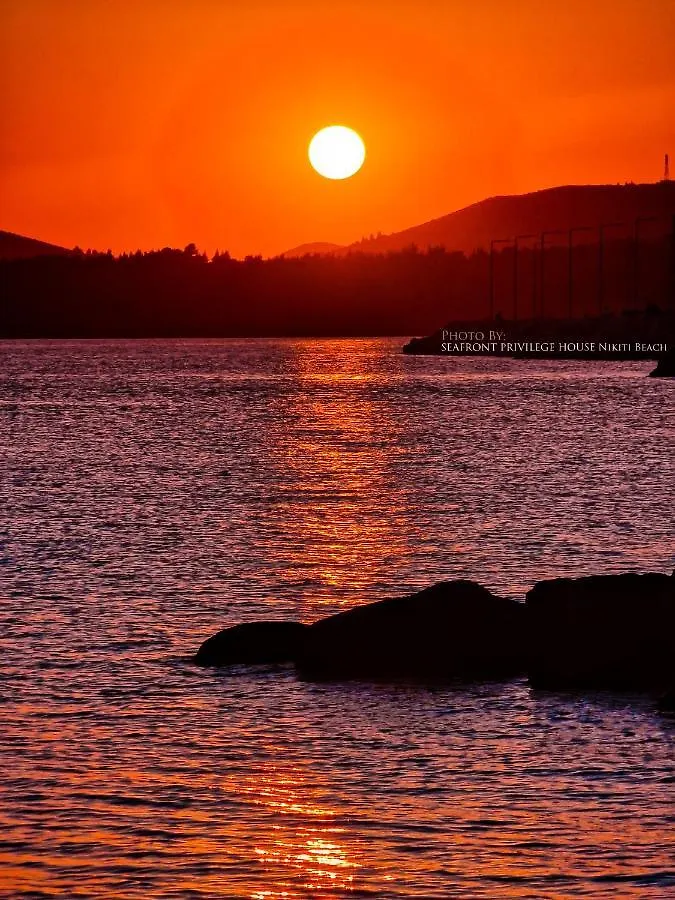 Holiday home Seafront Privilege House Nikiti Beach Greece